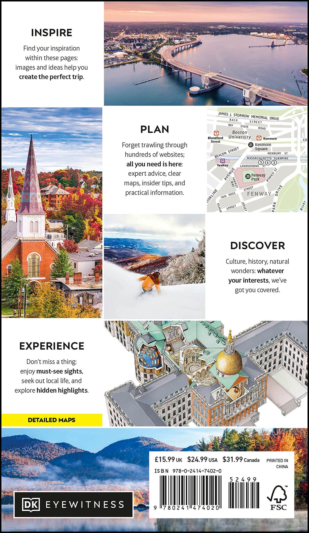 Guide de voyage (en anglais) - New England | Eyewitness guide de voyage Eyewitness 
