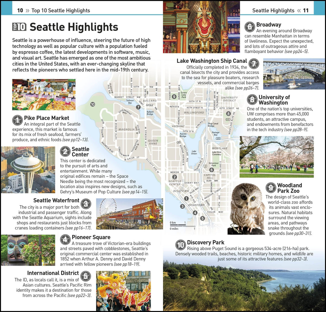 Guide de voyage (en anglais) - Seattle Top 10 | Eyewitness guide petit format Eyewitness 