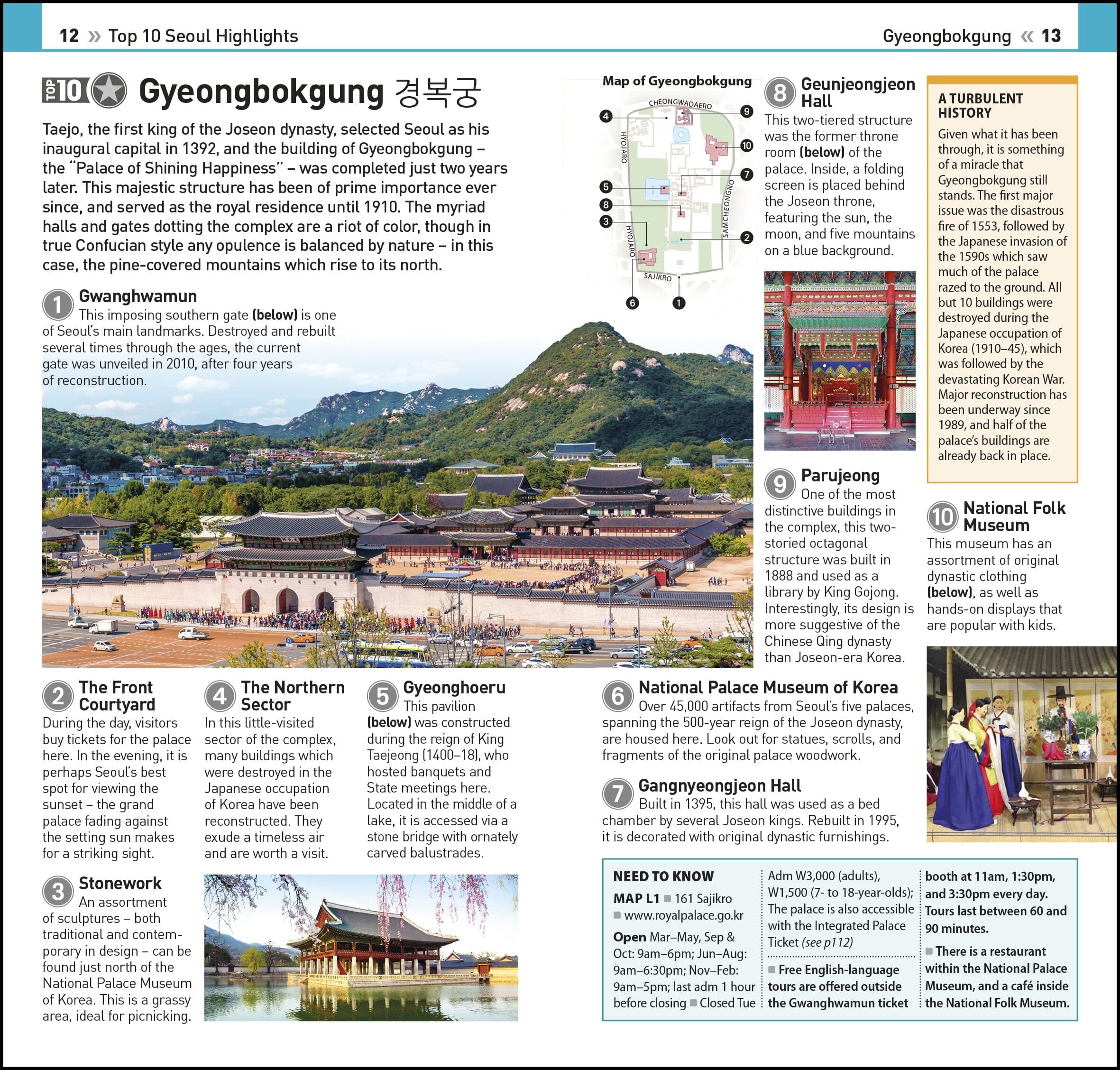 Seoul　10　Travel　maps　and　Guide　–　Top　Travel　hiking　Eyewitness　MapsCompany