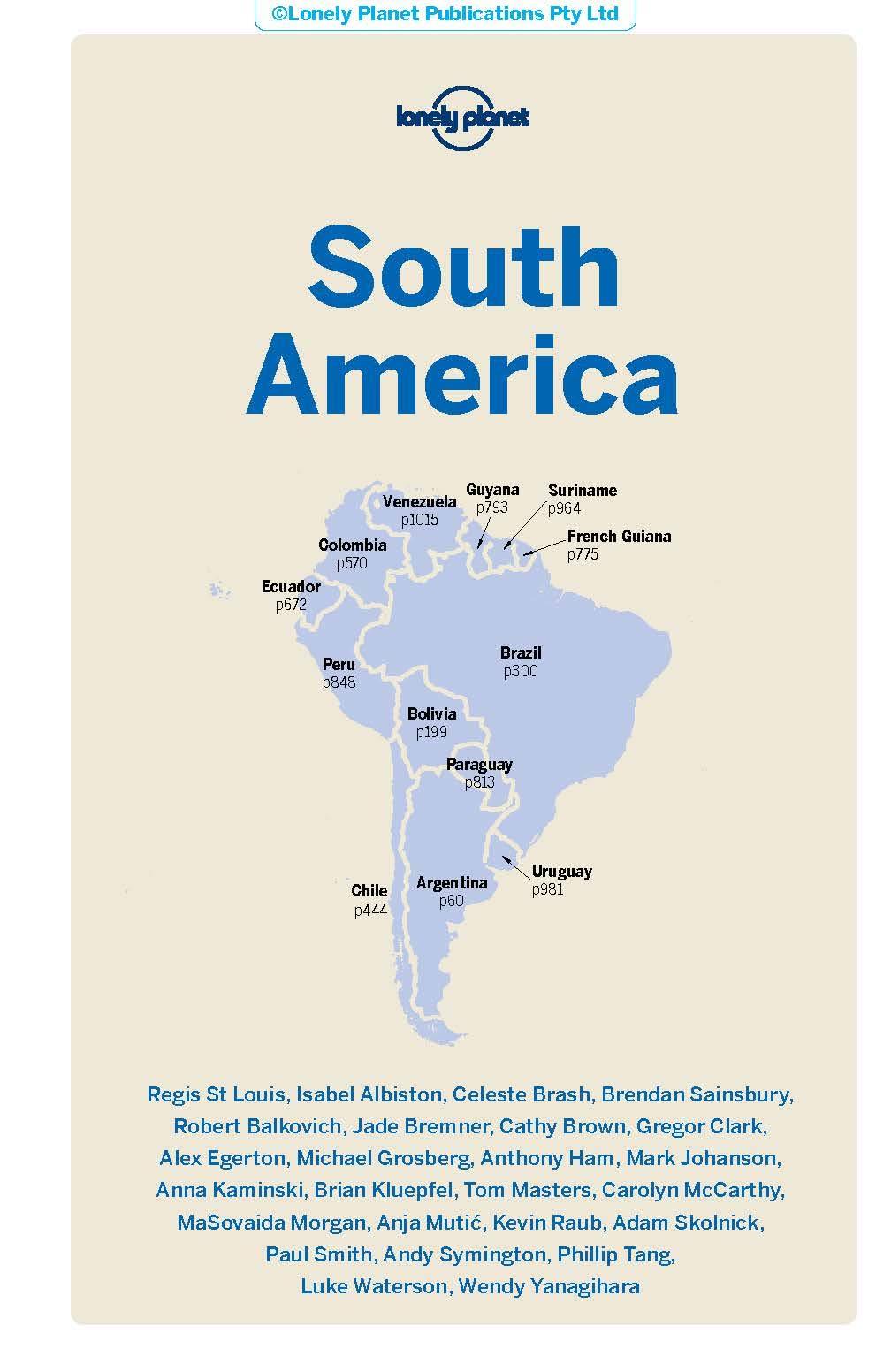 (in　hiking　English)　South　and　–　Travel　America　Lonely　MapsCompany　Planet　maps　Travel　Guide