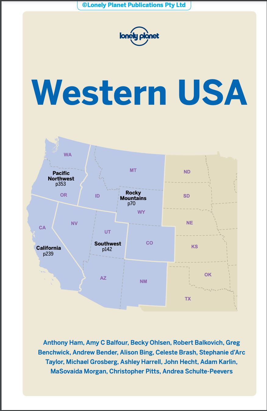 Travel　USA　Planet　maps　–　Western　Lonely　hiking　Travel　and　Guide　MapsCompany