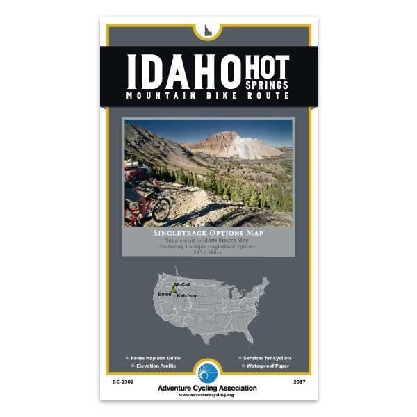 Idaho Hot Springs Mountain Bike Route Singletrack Options Map Adventure Cycling Association | Adventure Cycling Association Bicycle Map 