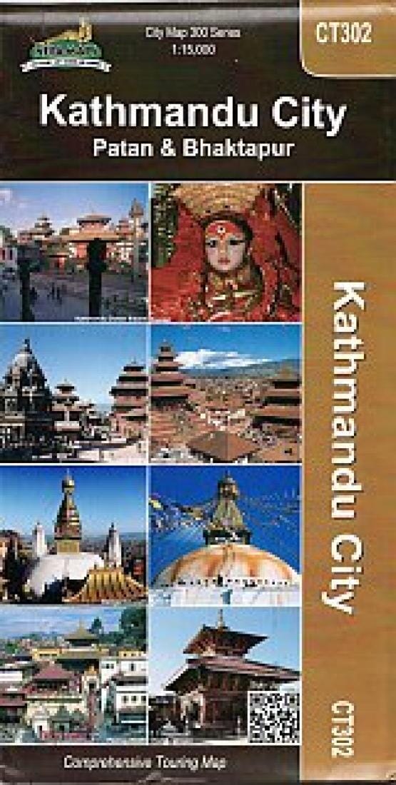 Kathmandu - Nepal City Map : Patan & Bhaktapur | Himalayan MapHouse Pvt. Ltd Hiking Map 