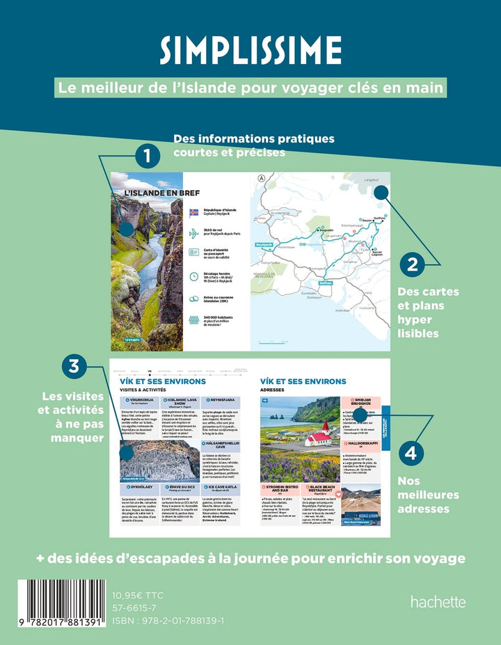 Le guide Simplissime - Islande - Édition 2023 | Hachette guide de conversation Hachette 