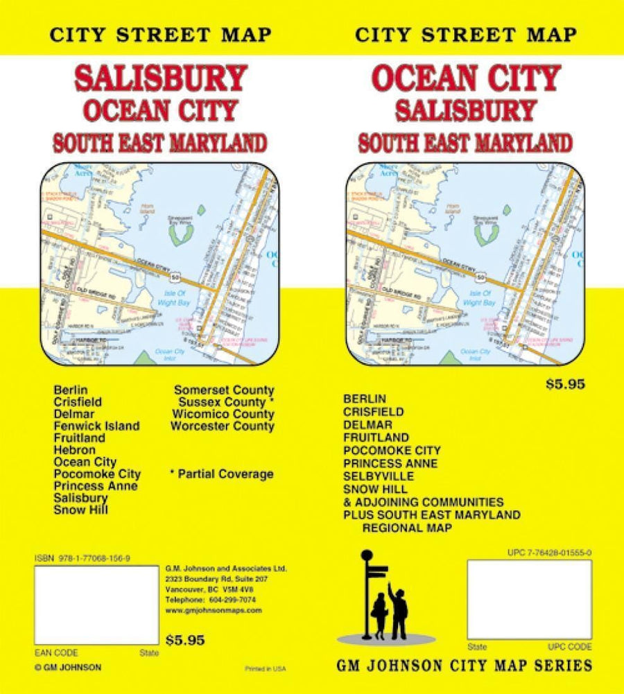 Ocean City, Salisbury and Southeast Maryland | GM Johnson Road Map 
