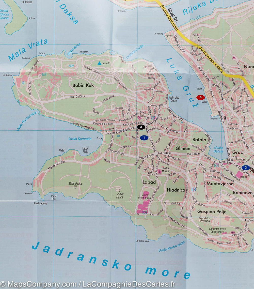 Plan de poche de Dubrovnik (Croatie) | Freytag & Berndt - La Compagnie des Cartes