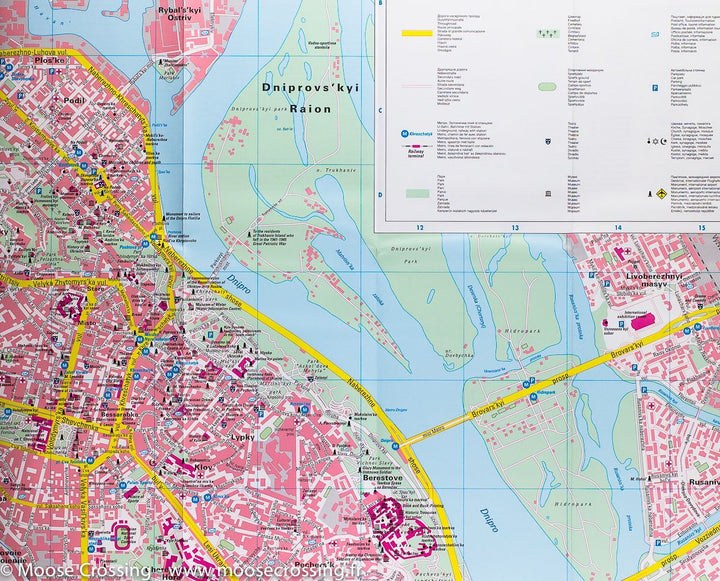 Plan de poche - Kiev (Ukraine) | Freytag & Berndt carte pliée Freytag & Berndt 