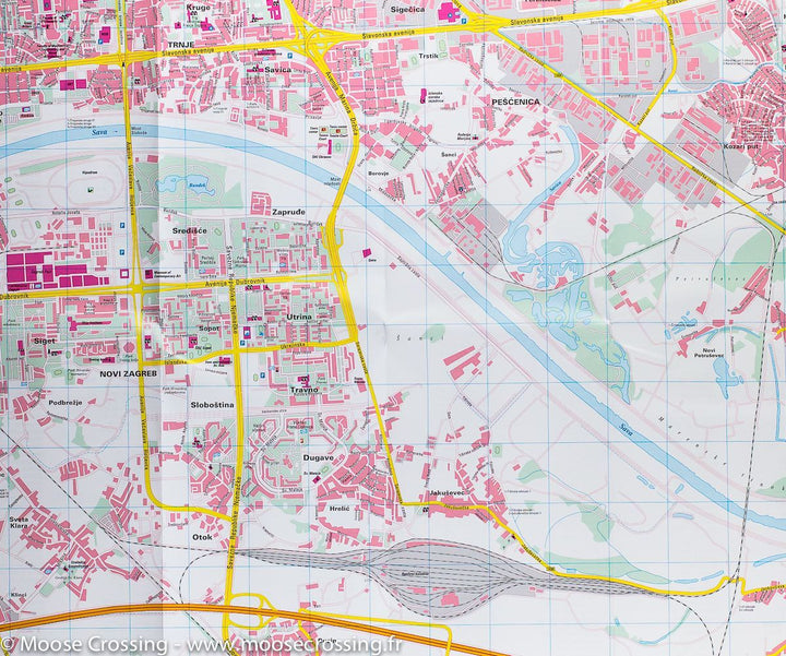 Plan détaillé - Zagreb (Croatie) | Freytag & Berndt carte pliée Freytag & Berndt 