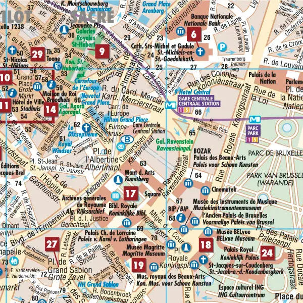 Plan plastifié - Londres  Borch Map – La Compagnie des Cartes