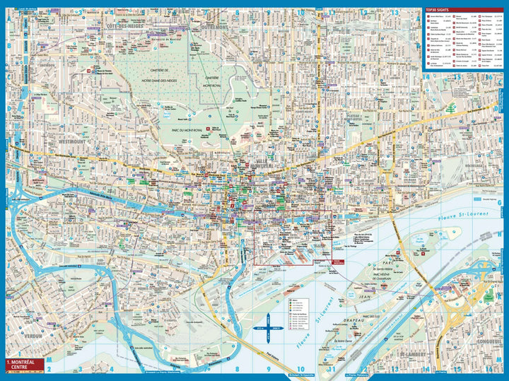 Plan plastifié - Montréal | Borch Map carte pliée Borch Map 