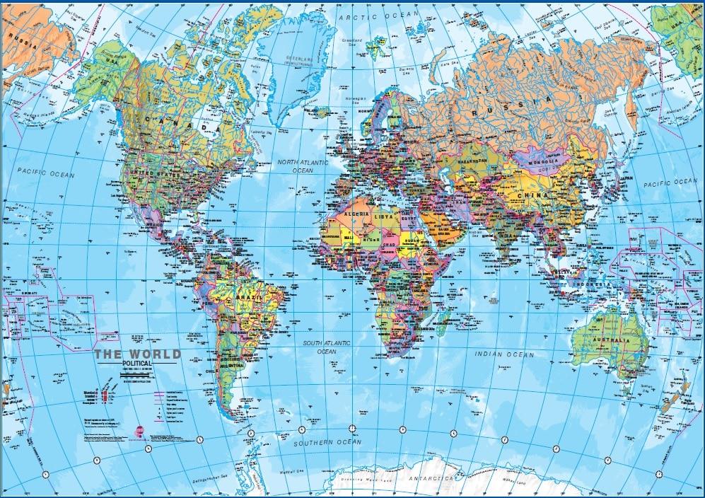 Puzzle 1000 pièces : Carte du monde