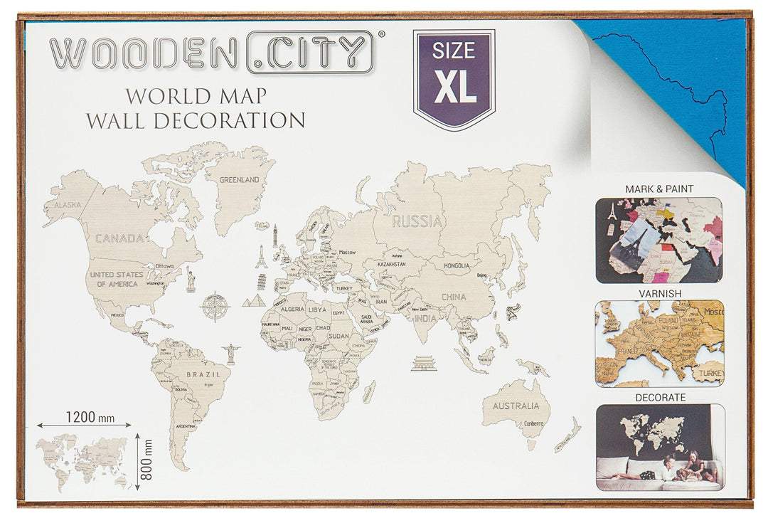 Carte monde murale XXL - world-maps
