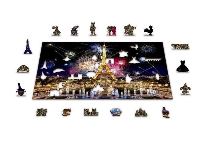 Puzzle en bois - Paris la nuit - 300 pièces | Wooden City puzzle Wooden City 