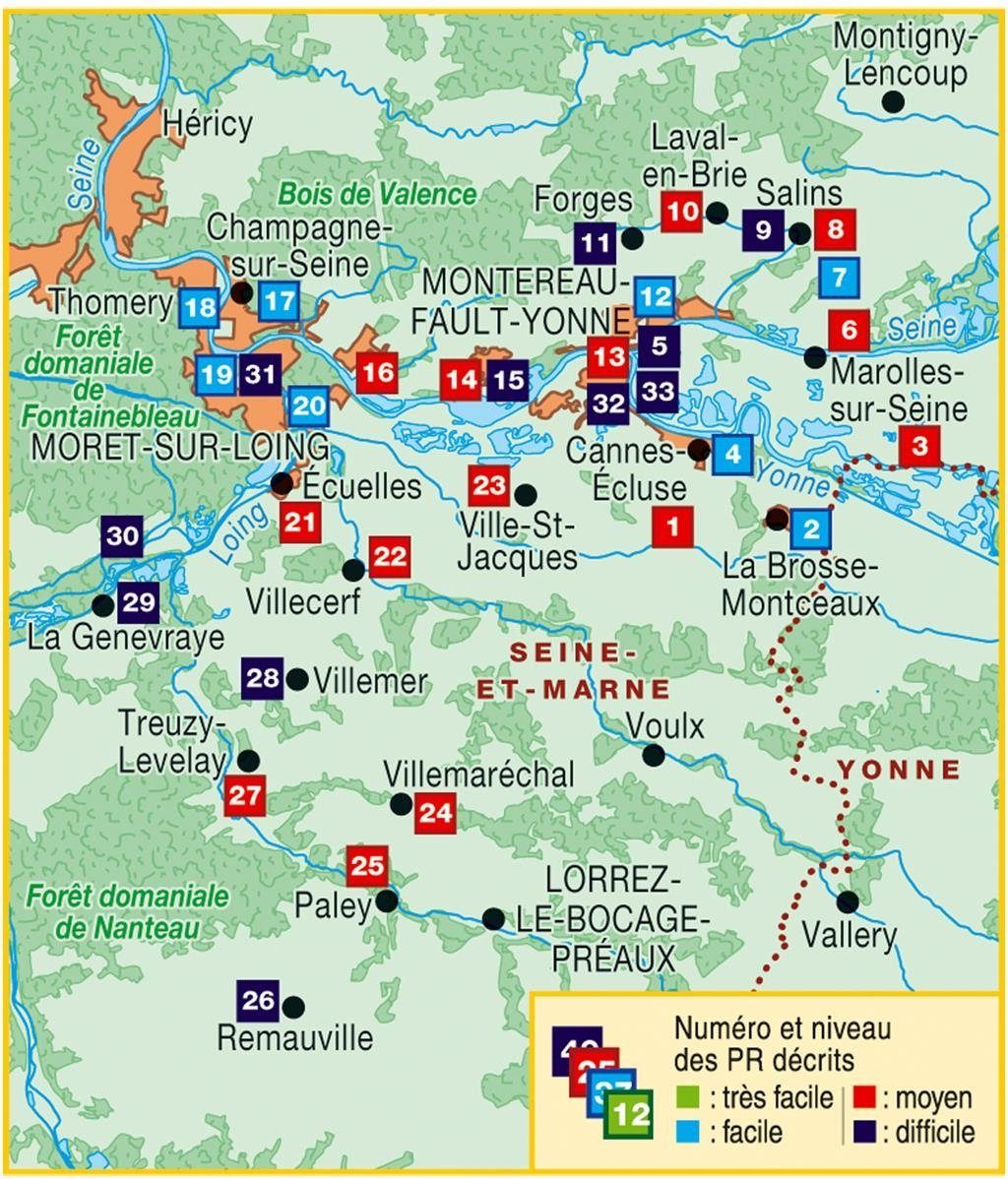 Topoguide de randonnée - Aux confluents de la Seine, de l'Yonne et du Loing à pied | FFR guide de randonnée FFR - Fédération Française de Randonnée 