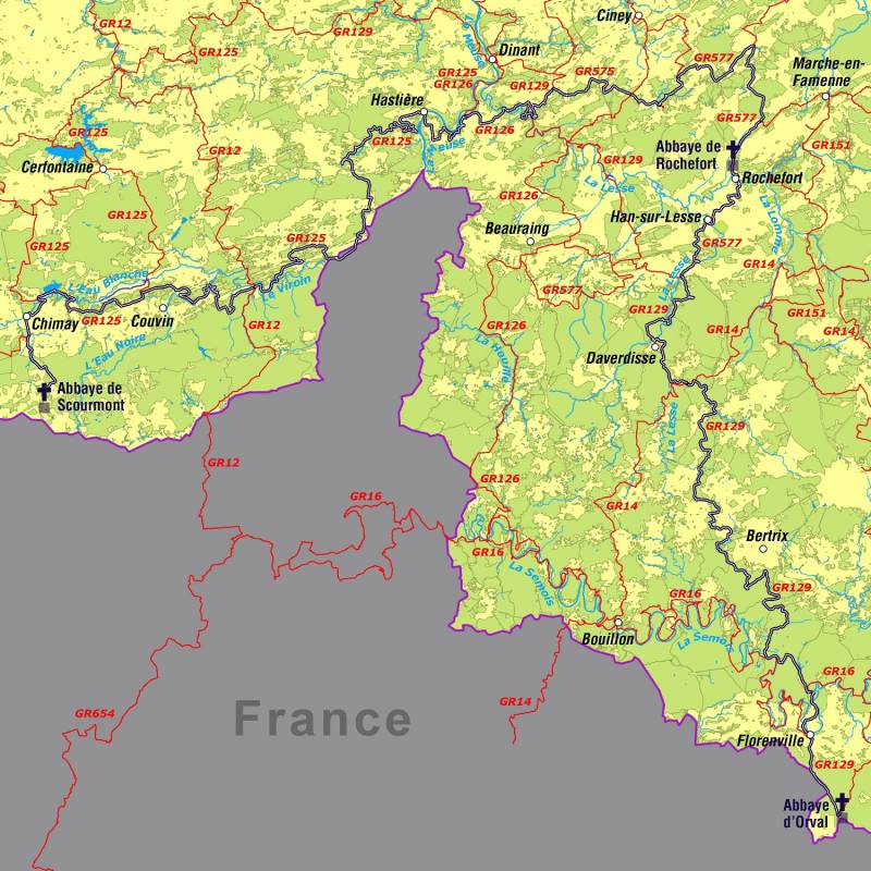 Road Map # 376 - Liège (Belgium)  Michelin (French) – MapsCompany - Travel  and hiking maps