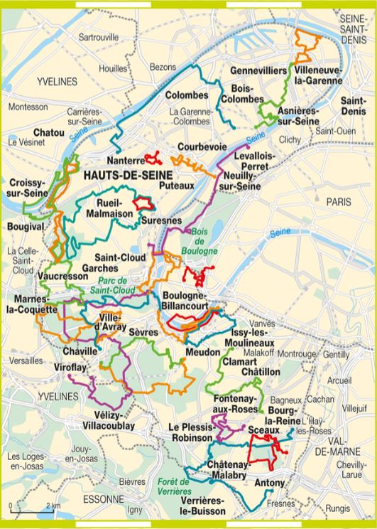 Topoguide de randonnée - Villes, Parcs et Forêts des Hauts-de-Seine à pied | FFR guide de randonnée FFR - Fédération Française de Randonnée 