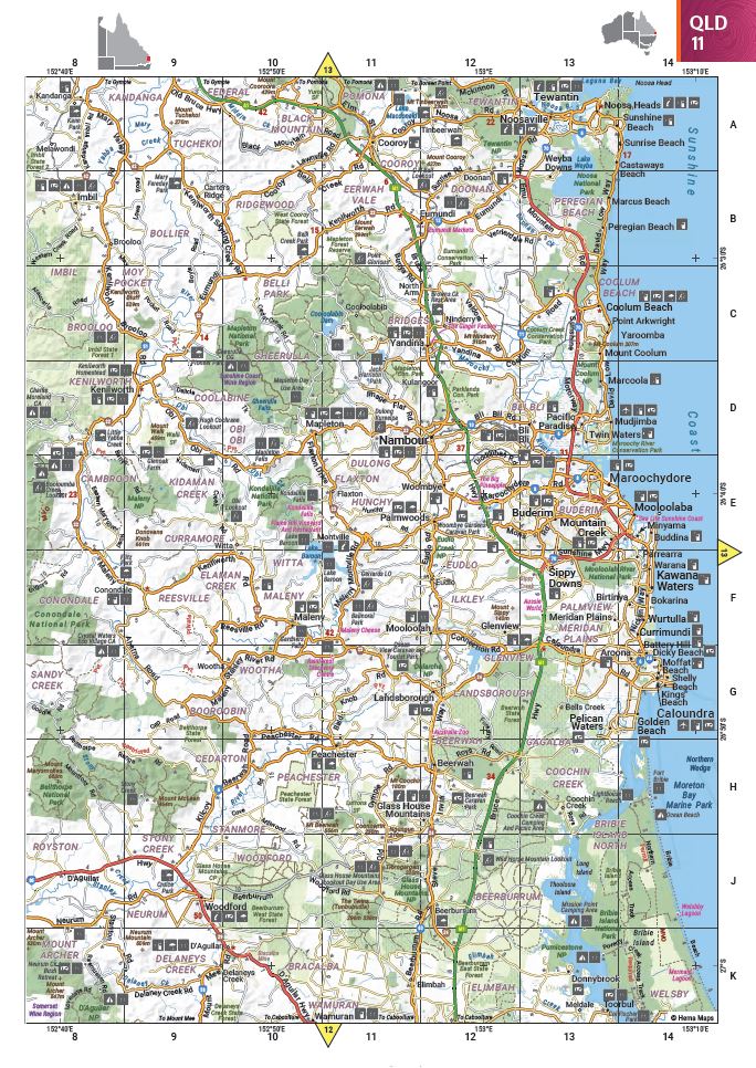 Touring Atlas - Australie (format A4, à spirales) | Hema Maps atlas Hema Maps 