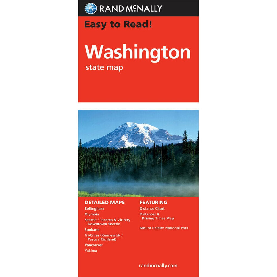 Washington : state map : easy to read! | Rand McNally carte pliée 