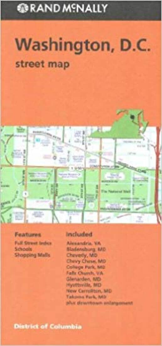 Washington, D.C. : street map | Rand McNally carte pliée 